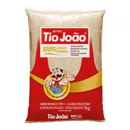 ARROZ BRANCO TIPO 1 TIO JOÃO 1Kg ARROZ BRANCO TIPO 1 TIO JOÃO 1Kg